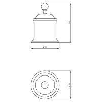 Товар: Контейнер для хранения Migliore Provance 17651 Хром Белый - фото 2 Контейнер для хранения Migliore Provance 17651 Хром Белый — фото 2, Аксессуары для ванной