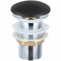 Донный клапан Vincea DBS0-216MB click-clack Черный матовый — фото 1, Донные клапаны