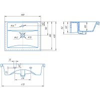 Раковина Кировит Фостер 500 Белая — фото 3, Раковины встраиваемые сверху