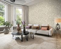 Обои RASCH Murano 645521 Винил на флизелине (1,06*10,05) Бежевый, Листья — фото 3, Обои для стен