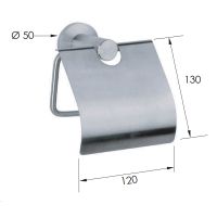 Товар: Держатель туалетной бумаги Remer Minimal с крышкой Нержавеющая сталь арт-Mi60INOXCR - фото 2 Держатель туалетной бумаги Remer Minimal с крышкой Нержавеющая сталь арт-Mi60INOXCR — фото 2, Держатели туалетной бумаги