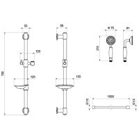Товар: Душевой гарнитур Aquatek Классик 1 jet AQ2020MB Черный матовый - фото 2 Душевой гарнитур Aquatek Классик 1 jet AQ2020MB Черный матовый — фото 2, Душевые гарнитуры