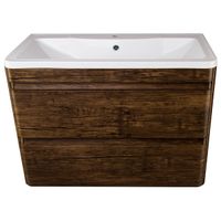 Тумба под раковину Style Line Атлантика Люкс Plus 90 СС-00002209 подвесная Старое дерево — фото 1, Мебель для ванной