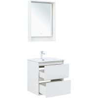 Товар: Тумба под раковину Aquanet Милан 60 336367 подвесная Белый глянец - фото 11 Тумба под раковину Aquanet Милан 60 336367 подвесная Белый глянец — фото 11, Мебель для ванной