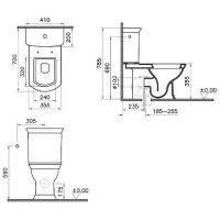 Унитаз компакт Vitra Serenada 9722B003-7203 с бачком и сиденьем Микролифт — фото 8, Напольные унитазы