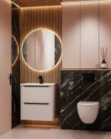 Товар: Тумба под раковину WellWant Bello 60 WWTRN0611PW подвесная Белая - фото 5 Тумба под раковину WellWant Bello 60 WWTRN0611PW подвесная Белая — фото 5, Мебель для ванной