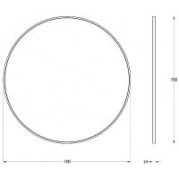 Товар: Зеркало Evoform Impressive d70 BY 7544 в раме - Черный цвет - фото 3 Зеркало Evoform Impressive d70 BY 7544 в раме - Черный цвет — фото 3, Мебель для ванной