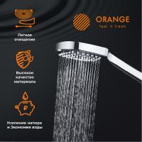 Ручной душ Orange O-Shower OS06 Хром — фото 5, Лейки для душа