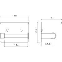 Товар: Держатель туалетной бумаги Aquatek Европа AQ4939CR с полкой Хром - фото 2 Держатель туалетной бумаги Aquatek Европа AQ4939CR с полкой Хром — фото 2, Держатели туалетной бумаги