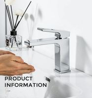 Смеситель для раковины Gappo G18 G1018-1 Хром — фото 3, Смесители