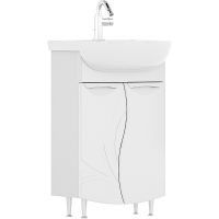 Тумба под раковину Volna Adel 50.2D tnADEL50.2D-01 Белая — фото 1, Тумбы под раковину