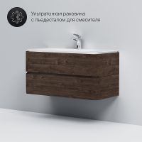 Товар: Тумба под раковину AM.PM Sensation 100 M30FHX1002TF подвесная Табачный дуб - фото 5 Тумба под раковину AM.PM Sensation 100 M30FHX1002TF подвесная Табачный дуб — фото 5, Мебель для ванной