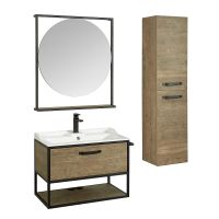 Тумба под раковину Aquaton Лофт Фабрик 80 1A242401LTDY0 подвесная Дуб кантри — фото 9, Тумбы под раковину