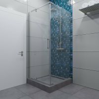 Душевой уголок Triton Терра-Хром 90х90 Щ0000053609 профиль Хром стекло прозрачное — фото 3, Душевые уголки