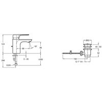 Смеситель для раковины Jacob Delafon Aleo+ E72312-CP Хром — фото 7, Смесители для раковины