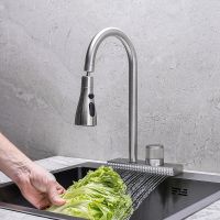 Смеситель для кухни Ростовская Мануфактура Сантехники SUS130-017F-2 Нержавеющая сталь — фото 4, Смесители