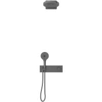 Душевая система Vincea Inspire VSFW-422TI1GM с термостатом Вороненая сталь — фото 2, Душевое оборудование. Душевая программа