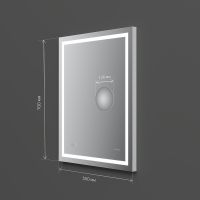 Товар: Зеркало AM.PM Gem 55 M91AMOX0553WG с подсветкой с механическим выключателем - фото 9 Зеркало AM.PM Gem 55 M91AMOX0553WG с подсветкой с механическим выключателем — фото 9, Мебель для ванной