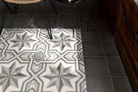 Керамическая плитка Equipe Art Nouveau Charcoal Grey напольная 20х20 см — фото 2, Керамическая плитка