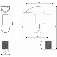Смеситель для раковины Orange OneLife P08-921w Белый матовый Хром глянцевый — фото 8, Смесители для раковины