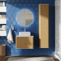 Тумба с раковиной STWORKI Ноттвиль 60 444538 подвесная Дуб верона — фото 5, Тумбы с раковиной