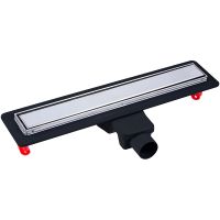 Душевой лоток Berges Optim Line Plus 600 090516 с решеткой Хром глянцевый / под плитку — фото 1, Душевые лотки