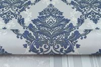 Обои Артекс New Look 4 10561-04 Винил на флизелине (1,06*10,05) Синий, Дамаск — фото 2, Обои для стен