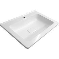 Раковина Эстет Каре Люкс 60 ФР-00006472 Белая — фото 1, Раковины встраиваемые сверху