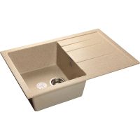 Кухонная мойка GranFest Quadro GF-Q780L Песочная — фото 1, Кухонные мойки