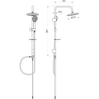 Товар: Душевая система beWash BV0SS6377 Хром - фото 2 Душевая система beWash BV0SS6377 Хром — фото 2, Душевое оборудование. Душевая программа