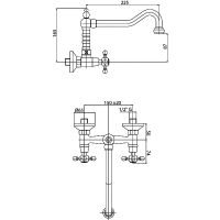 Смеситель для кухни Cezares Lord-LLP-02 Бронза — фото 3, Смесители