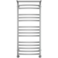 Водяной полотенцесушитель Terminus Енисей П15 500x1200 4670078529589 с полкой Хром, нижнее подключение, G 1/2" ВР, с угловым соединением — фото 2, Водяные полотенцесушители