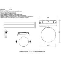 Трековый светильник Crystal Lux Space CLT 0.33 014 5W BL 4000K Белый Черный — фото 2, Трековые светильники