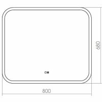 Зеркало Silver Mirrors Стив-2 80 ФР-00001503 с подсветкой с сенсорным выключателем и подогревом — фото 3, Мебель для ванной