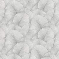 Обои Marburg Kumano 34559 Винил на флизелине (1,06*10,05) Белый/Серый, Листья — фото 2, Обои для стен