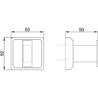 Крючок Nofer Classic 09016.S Сатин — фото 2, Крючки для полотенец