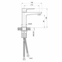 Товар: Смеситель для раковины WesnaArt Narcis NAR06-210BL-25100 Черный матовый - фото 3 Смеситель для раковины WesnaArt Narcis NAR06-210BL-25100 Черный матовый — фото 3, Смесители для раковины