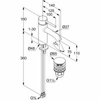Смеситель для раковины Kludi Bozz 382665376 Белый матовый — фото 2, Смесители