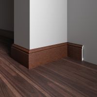 Плинтус Decor-Dizayn 701-82SH 2400x16x100 мм — фото 2, Плинтуса напольные