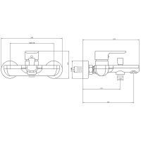 Товар: Смеситель для ванны beWash Tiere BVMM1BT357 Черный матовый - фото 2 Смеситель для ванны beWash Tiere BVMM1BT357 Черный матовый — фото 2, Смесители