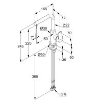 Товар: Смеситель для раковины Kludi Pure Style 400243975 Черный матовый - фото 4 Смеситель для раковины Kludi Pure Style 400243975 Черный матовый — фото 4, Смесители
