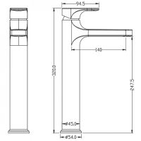 Товар: Смеситель для раковины Boheme Spectre 452-G Золото - фото 2 Смеситель для раковины Boheme Spectre 452-G Золото — фото 2, Смесители
