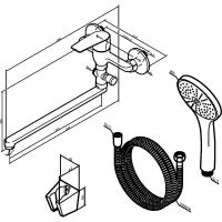 Смеситель для ванны AM.PM Gem F90A90122 универсальный Черный матовый — фото 9, Смесители