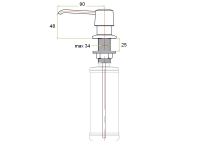 Товар: Дозатор для жидкого мыла ZorG ZR-20 STEEL Нержавеющая сталь - фото 2 Дозатор для жидкого мыла ZorG ZR-20 STEEL Нержавеющая сталь — фото 2, Дозаторы для кухонных моек