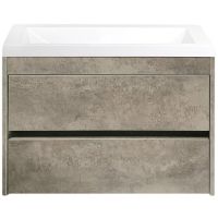 Тумба под раковину Art&Max Family-900-2C-SO-CV подвесная Цемент — фото 1, Мебель для ванной