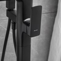 Смеситель для ванны Allen Brau Infinity 5.21009-31 Черный матовый — фото 15, Смесители напольные