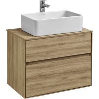 Тумба под раковину Aquaton Либерти 75 1A279501LYC70 подвесная Дуб эльвезия — фото 3, Тумбы под раковину