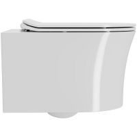 Комплект унитаза с инсталляцией Point Вега 886914SLO3+PN41711 с сиденьем Микролифт и Черной матовой клавишей смыва — фото 3, Унитазы