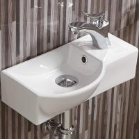 Раковина WeltWasser Aisbach 7940 GL-WT R 40 10000008687 Белая глянецевая — фото 1, Мини-раковины