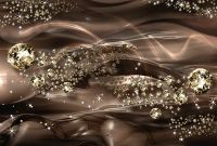 Фреска Ortograf 3D 6678 Фактура бархат золото FX-G Флизелин (4*2,7) Коричневый/Золото, Абстракция — фото 2, Фрески